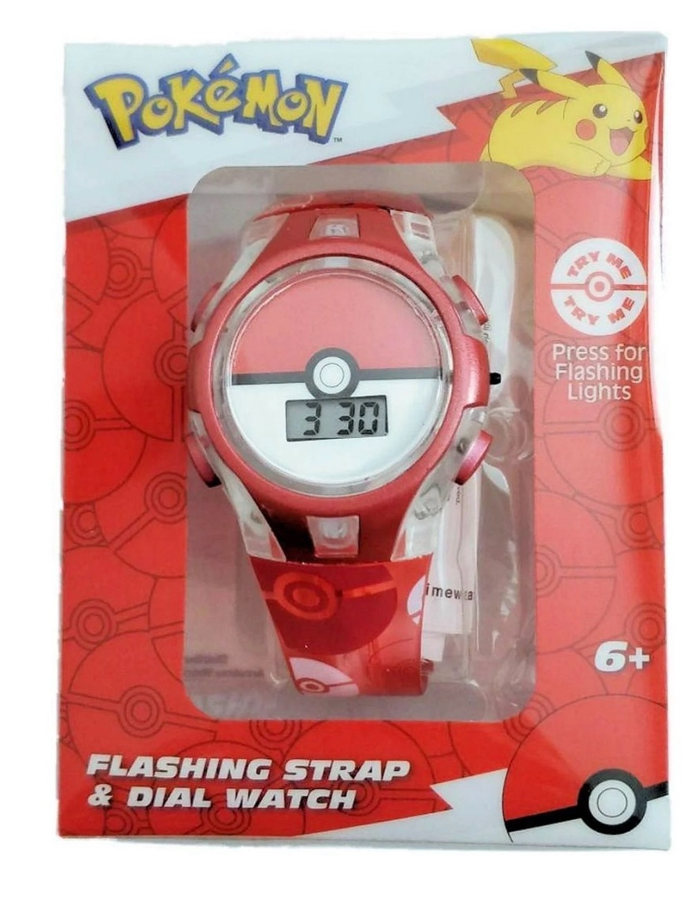 Pokemon Red Poké Ball Digital Kids Watch
